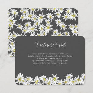 Carte D'accompagnement Fleurs de douche de mariage personnalisées au char