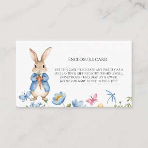 Carte D'accompagnement Fleurs de printemps de lapin de livre d'histoires