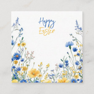 Carte D'accompagnement Fleurs de printemps de Pâques