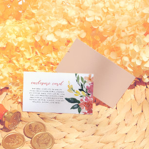 Carte D'accompagnement Fleurs de printemps modifiables Bloom Feuilles Sho