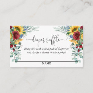 Carte D'accompagnement Fleurs de soleil jaunes Feuilles de papier calciné