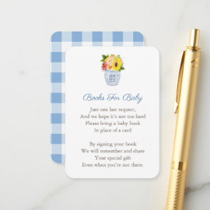 Carte D'accompagnement Fleurs Élégantes d'Automne Baby Shower Apportez Un