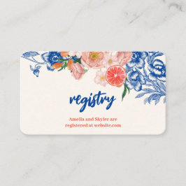 Carte D'accompagnement Floral C'est Amore Fête des mariées registre