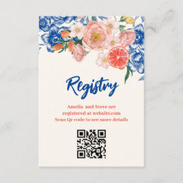 Carte D'accompagnement Floral C'est Amore Fête des mariées registre