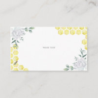 Floral d'abeille - Texte personnalisé