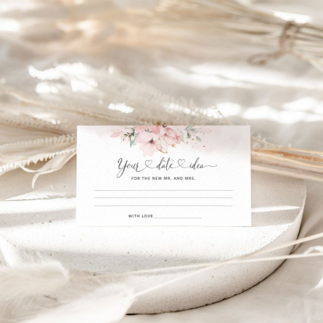 Carte D'accompagnement Floral floue Date idées nuit. Boîtier de jonction  (Créateur téléchargé)