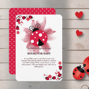 Carte D'accompagnement Floral rose mignon Notre petit Baby shower de bug 