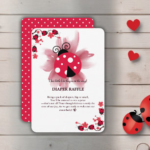 Carte D'accompagnement Floral rose mignon Notre petit Baby shower de bug