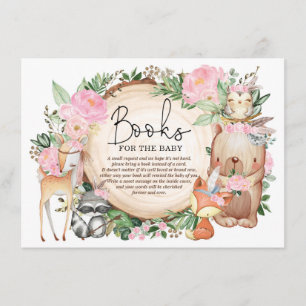 Carte D'accompagnement Floral Tribal Woodland Animals Livres pour Baby Gi