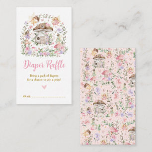 Carte D'accompagnement Flore de printemps Fée Enchantée Raffin de couche