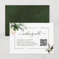 Foliage tropique - Voile verte avec code QR