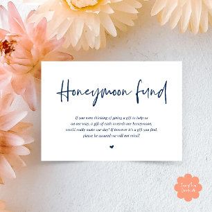 Carte D'accompagnement Fonds de lune de miel mariage