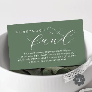Carte D'accompagnement Fonds de lune de miel mariage, Souhaite, minimalis