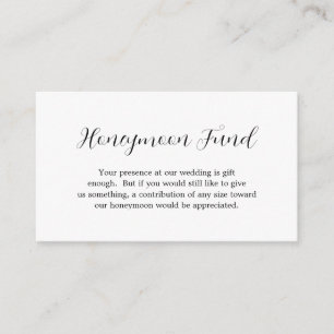 Carte D'accompagnement Fonds de miel contemporain simple Mariage moderne