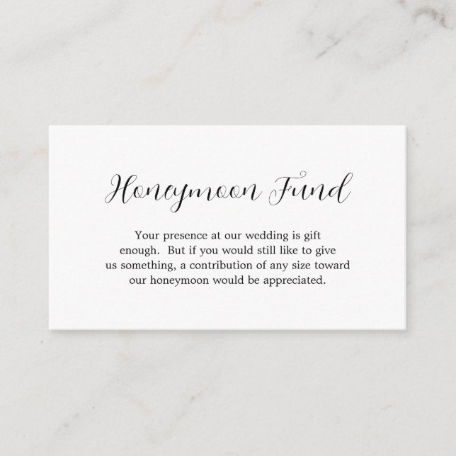 Carte D'accompagnement Fonds de miel contemporain simple Mariage moderne (Devant)