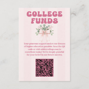 Carte D'accompagnement Fonds du Collège pour la célébration de la premièr