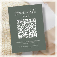 Forest Green | Code QR | Mariage RSVP