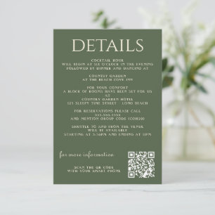 Carte D'accompagnement Forêt vintage enchantée