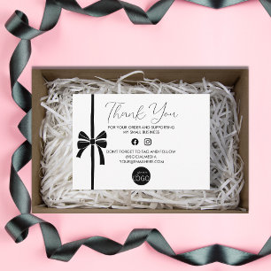 Carte D'accompagnement Forfait Merci Business Logo