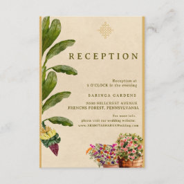 Carte D'accompagnement Formal Traditional Wedding Enclosure Card 