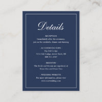 Formel traditionnel Élégant Mariage bleu marine