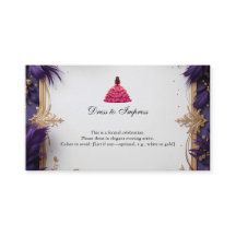 Formelle Quinceañera avec code vestimentaire Instr