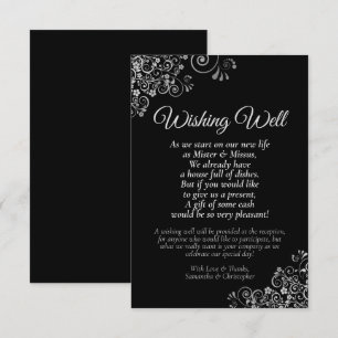 Carte D'accompagnement Fragments d'argent sur le Mariage noir qui veut bi