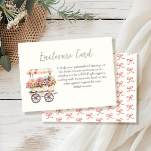 Carte D'accompagnement Fraîchement à la Fête des mariées du marché