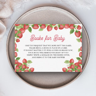 Carte D'accompagnement Fraise Berry Sweet Baby shower Livres pour bébé