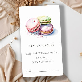 Carte D'accompagnement Français Macarons Boulangerie Baby shower au frai
