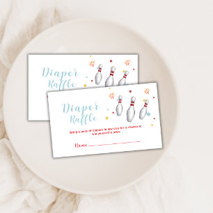 Carte D'accompagnement Frapper les quilles Fête de Bébé Tirage au sort de