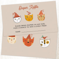 Fun Kitty Chat Baby shower Déchets Raffin