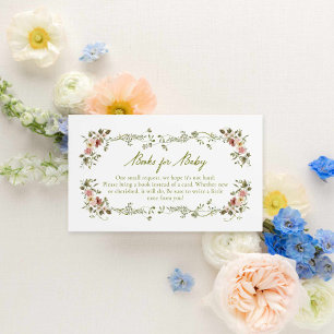 Carte D'accompagnement Garden Baby in Bloom Livres pour bébé