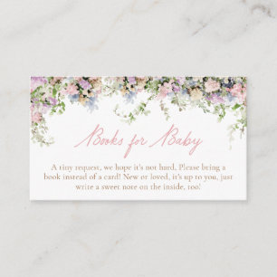 Carte D'accompagnement Garden Pink Baby in Bloom Livres pour bébé