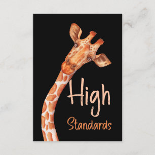 Carte D'accompagnement Giraffe Lover Giraffes Afrique Haute Normes