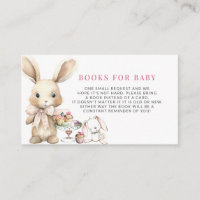 Girl Bunny Baby shower Livres pour bébé