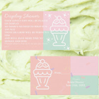Glace ramassée Crème nuptiale Affichage douche
