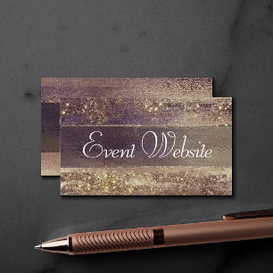Carte D'accompagnement Glitzy Foil   Golden Bronze Copper Glam Website