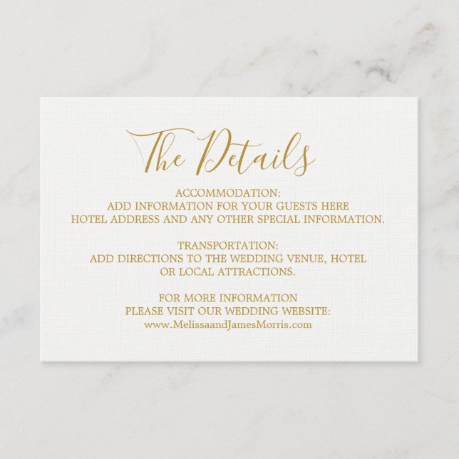 Carte D'accompagnement Globetrotter Glam Mariage - fiche (Devant)