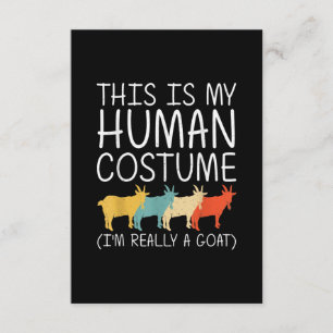 Carte D'accompagnement Goat Halloween