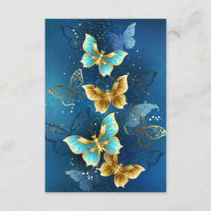 Carte D'accompagnement Golden butterflies
