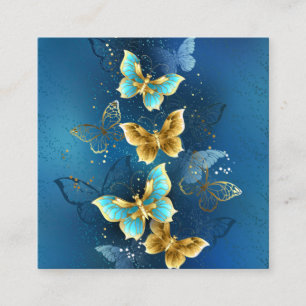 Carte D'accompagnement Golden butterflies