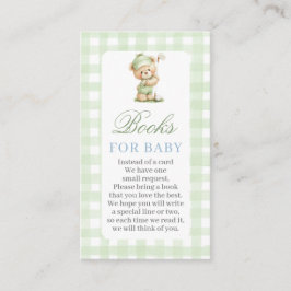Carte D'accompagnement Golf Baby Shower Books for Baby Card
