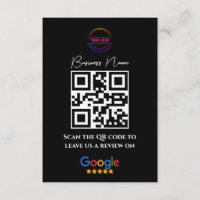 Google Avis de commerce Lien de notation QR Code n