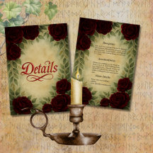 Gothique médiéval antique vintage rose mariage