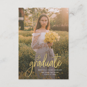 Carte D'accompagnement Graduation 2024 Grad Photo Open House Party