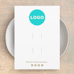 Carte D'accompagnement Grand Ajouter Logo Deux Clip À Cheveux Écran Acces