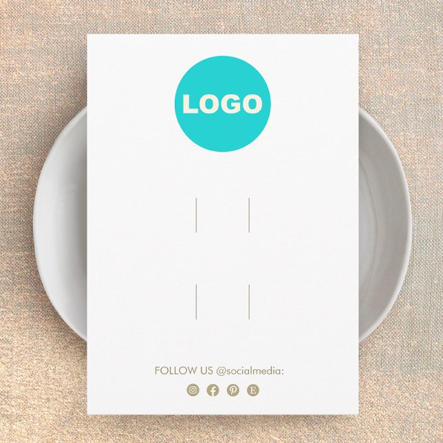 Carte D'accompagnement Grand Ajouter Logo Deux Clip À Cheveux Écran Acces (Créateur téléchargé)