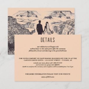 Carte D'accompagnement Grand Canyon Couple Mariage