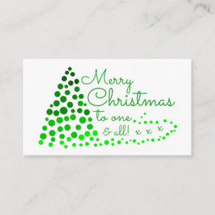 Carte D'accompagnement Green Christmas Tree Noël Party Billetterie Invita